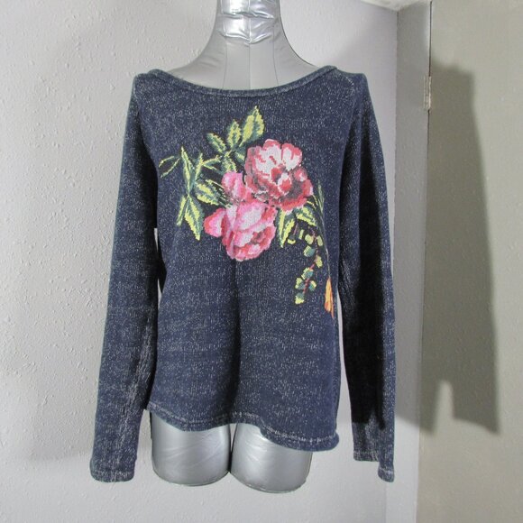 Cozy Boatneck Floral Laundry Industry Sweater Size 2 - Picture 1 of 5